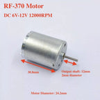 24mm Electric Motor DC 6V 9V 12V for Solar Products (RF370CA)
