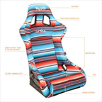 NRG FRP-302-BAJACALI Bucket Racing Seat for Universal Fit (Large)