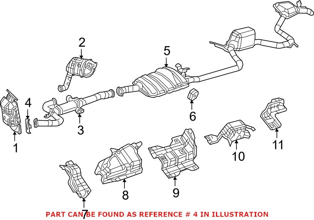 Exhaust Converter Crossunder Pipe Gasket for Chrysler Dodge (OEM)