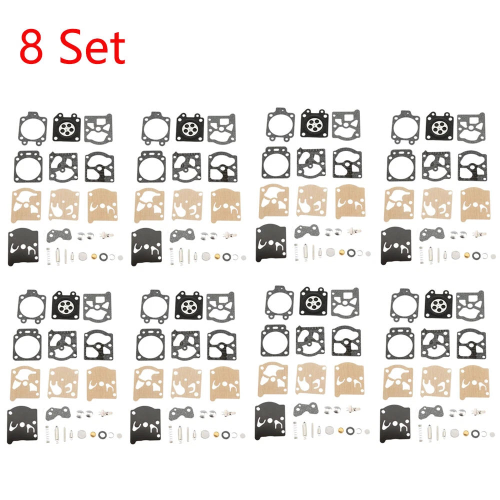 Set of 8 Carburetor Kits for Echo CS3000 CS301 CS320T (Walbro K20-WAT)