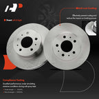 Front Disc Brake Rotors & Ceramic Pads for Ford Crown Victoria (1995–1997)