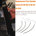 Trim Cylinder Full Hose Kit for Mercruiser SEI Bravo (32-99904Q, 32-864589, 864588)