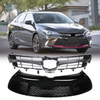 Upper & Lower Bumper Grill for Toyota Camry SE (2015–2017) Chrome 2pcs