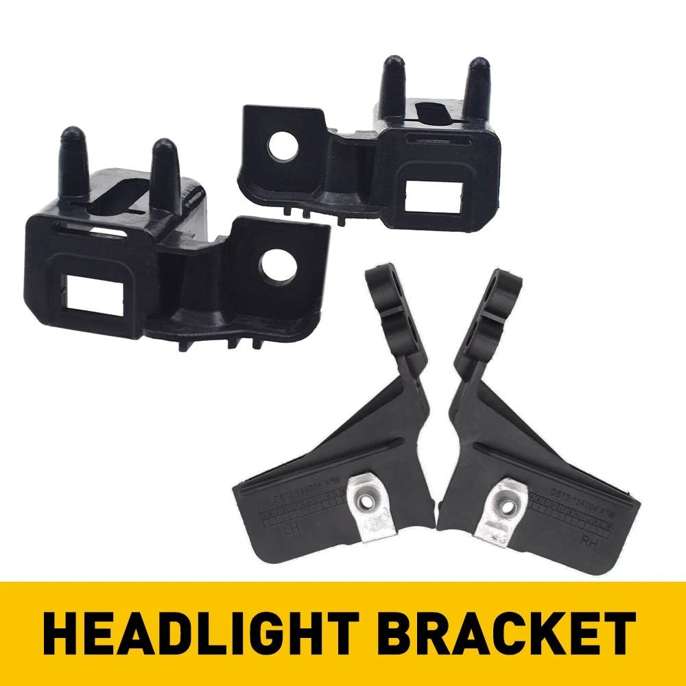 Set of 2 Headlight Lamp Mount Brackets for Ford Fusion Lincoln MKZ (2013–2016)