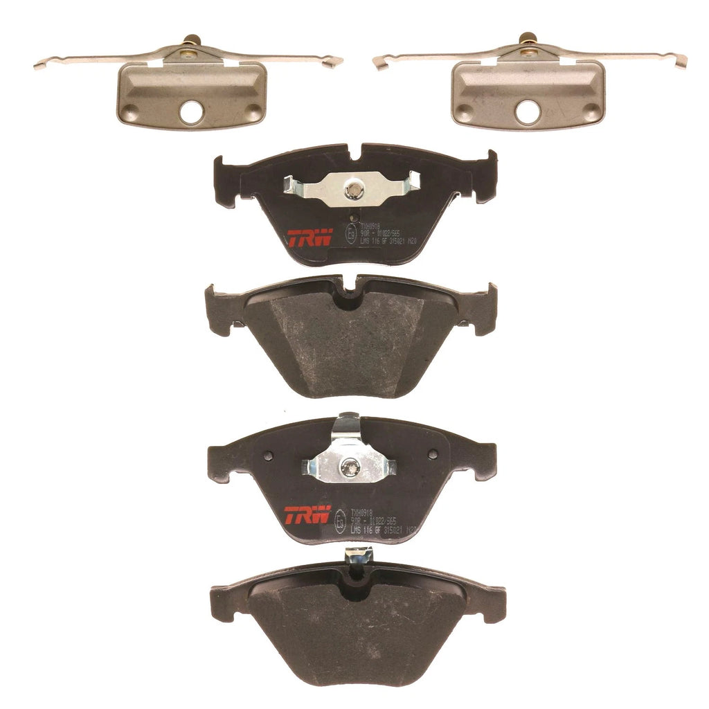 Set of 4 Disc Brake Pads for BMW 335i (2007–2009)