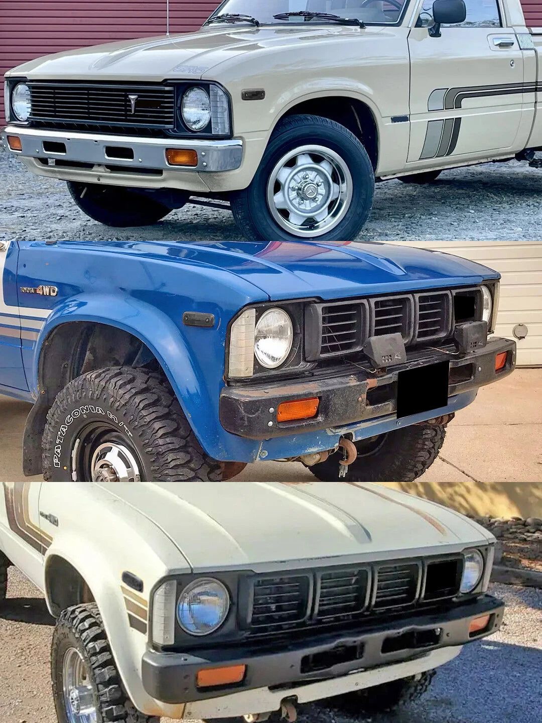 2X LED Front Bumper Side Marker Light for Toyota Land Cruiser Pickup