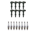 Set of 8 NGK COP Ignition Coils & G-Power Platinum Spark Plugs for Dakota (2005–2011)
