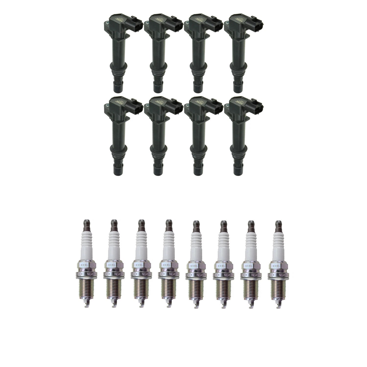 Set of 8 NGK COP Ignition Coils & G-Power Platinum Spark Plugs for Dakota (2005–2011)