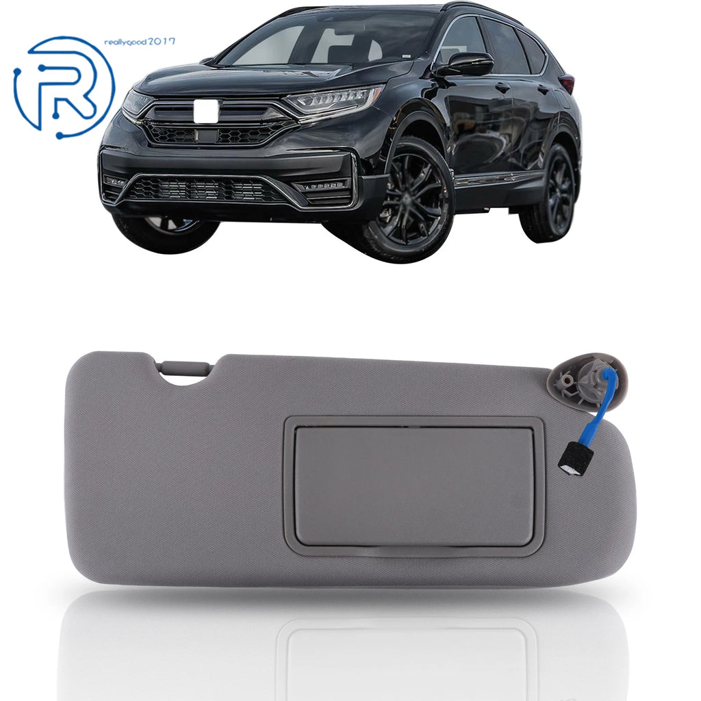 Sunvisor for Honda CR-V (2017-2022) Gray Right Side with Lights & Mirror