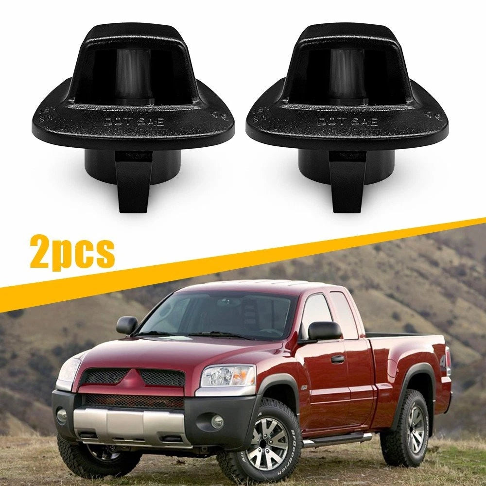 2X Rear License Plate Tag Light Housing for Dodge Dakota, Mitsubishi Raider (2005–2011)