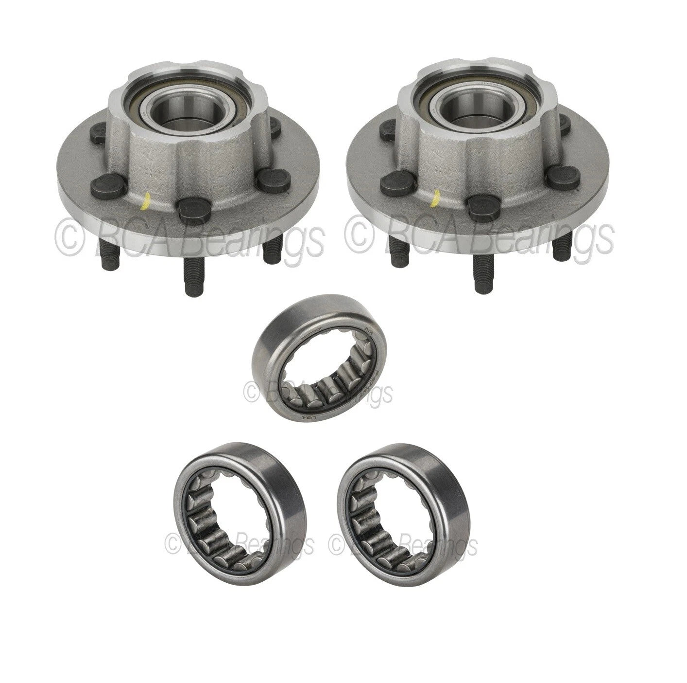 Set of 2 NTN Front Rear Wheel Bearing Hub Assemblies for Dakota (RWD)