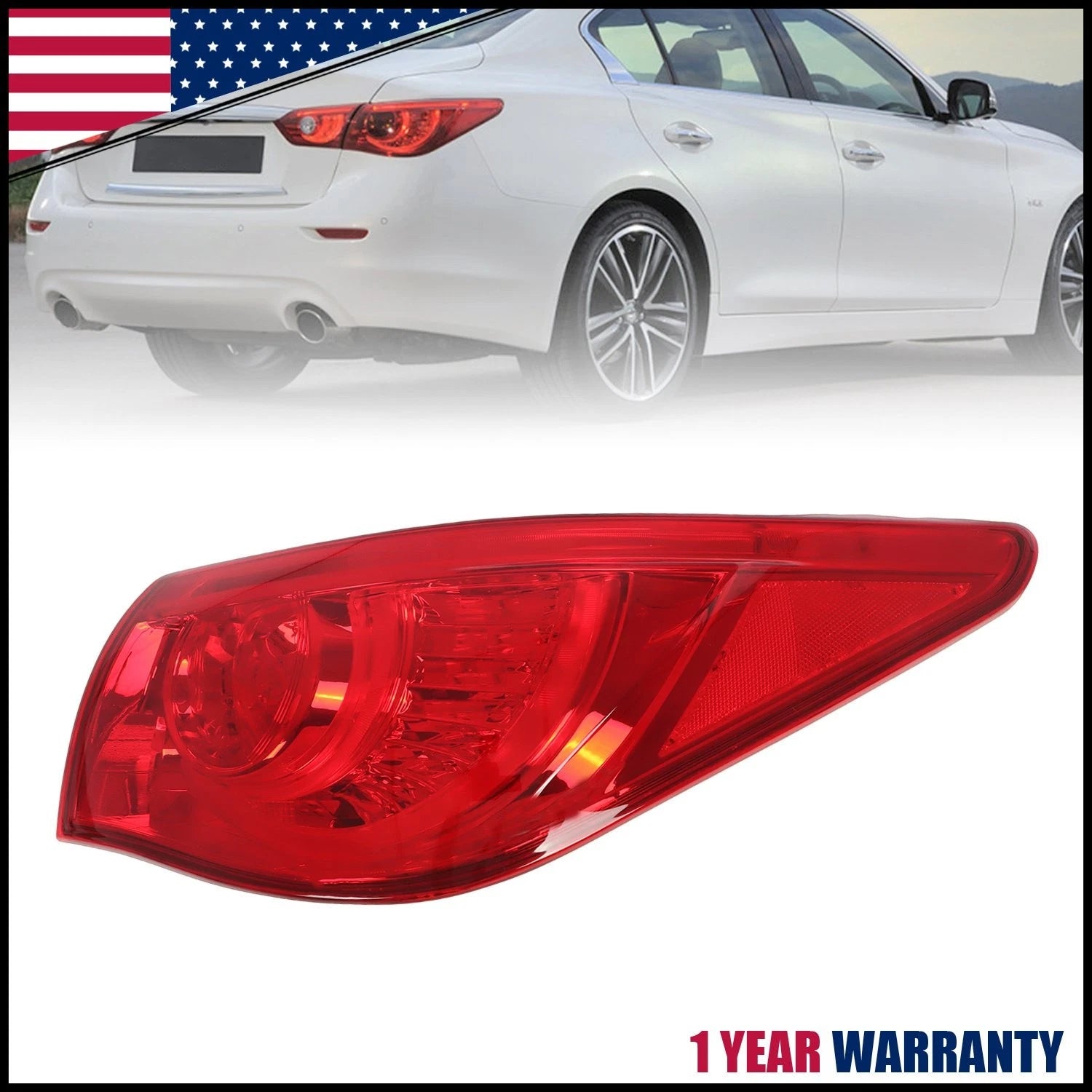 Rear Right Outer Tail Light for Infiniti Q50 (2014–2017)