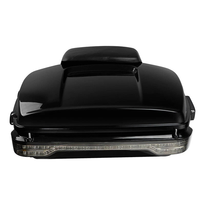 Chopped Trunk Backrest Pad & LED Tail Light for Harley Road Glide (2014–2025)