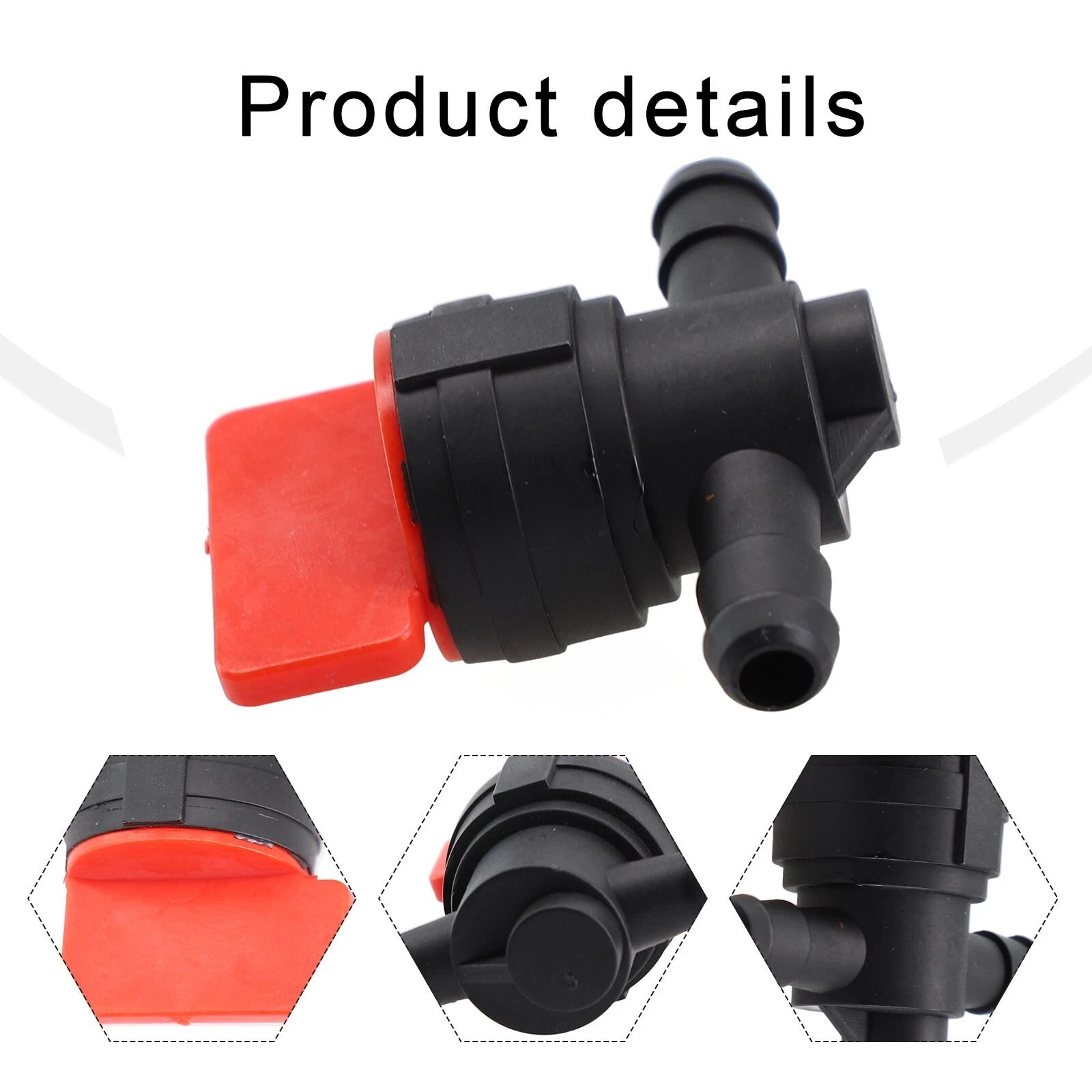 8mm In-Line Petrol On-Off Fuel Tap Switch Valve for Motorcycle ATV