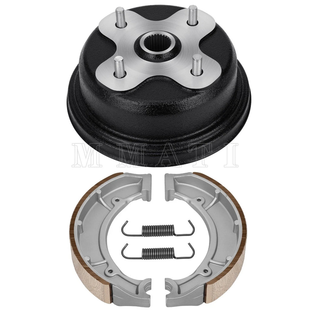 Rear Brake Drum w/Shoes Kit for Yamaha Big Bear 350 Kodiak 400 (1998–2000) 4GB-2531E-00-00