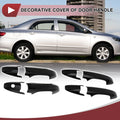 Set of 4 Car Door Handle Covers for Honda CR-V (2007–2011) Gloss Black ABS
