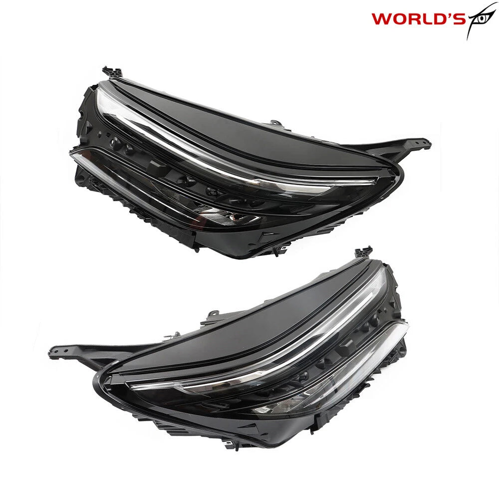 Set of 2 Full LED Chrome Headlight Assemblies for Chevy Equinox LT/RS
