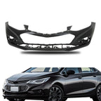 Front Bumper Cover for Chevy Cruze (2016-2018) Plastic Black