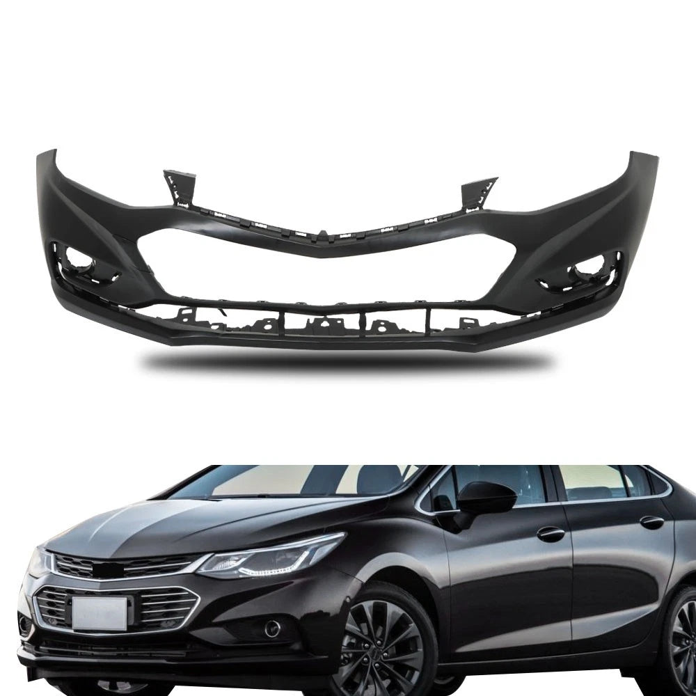 Front Bumper Cover for Chevy Cruze (2016-2018) Plastic Black