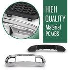 Front Lower Grille & Chrome Bumper Bezel for Jeep Grand Cherokee (2017–2022)