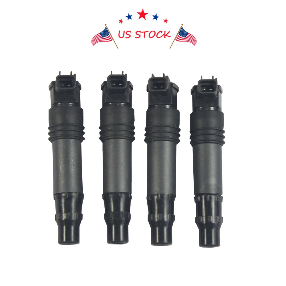 Set of 4 Ignition Coils for Suzuki GSX-R1000 (2001-2008)