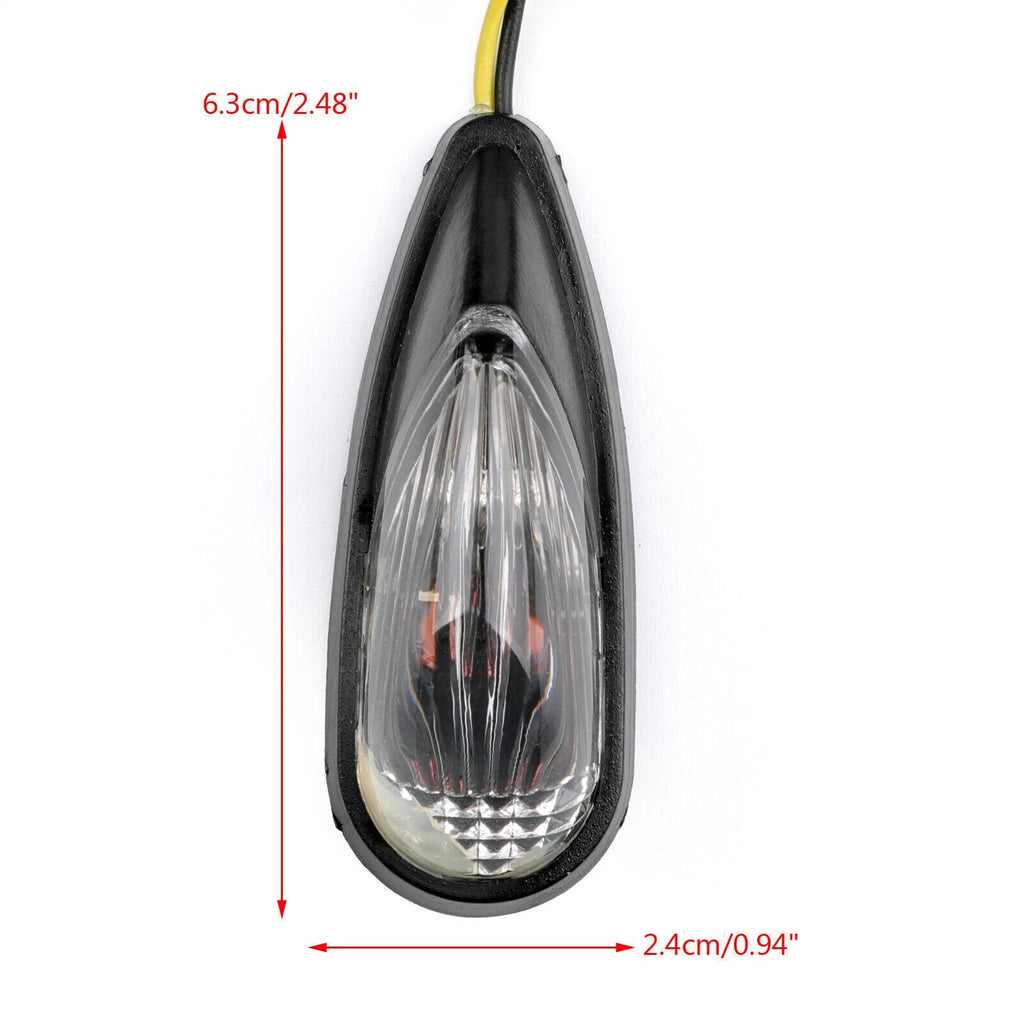 Clear Turn Signals for Kawasaki Ninja 250 500 ZX6 ZX7 ZX9 (2008–2012)