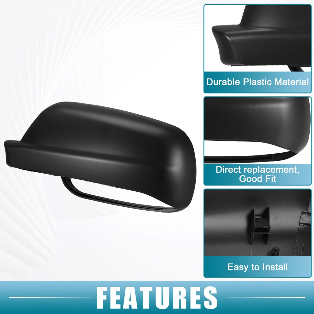 1 Pair Rearview Mirror Cover Cap for Volkswagen Jetta (NO.3B1857538B/3B0857538)