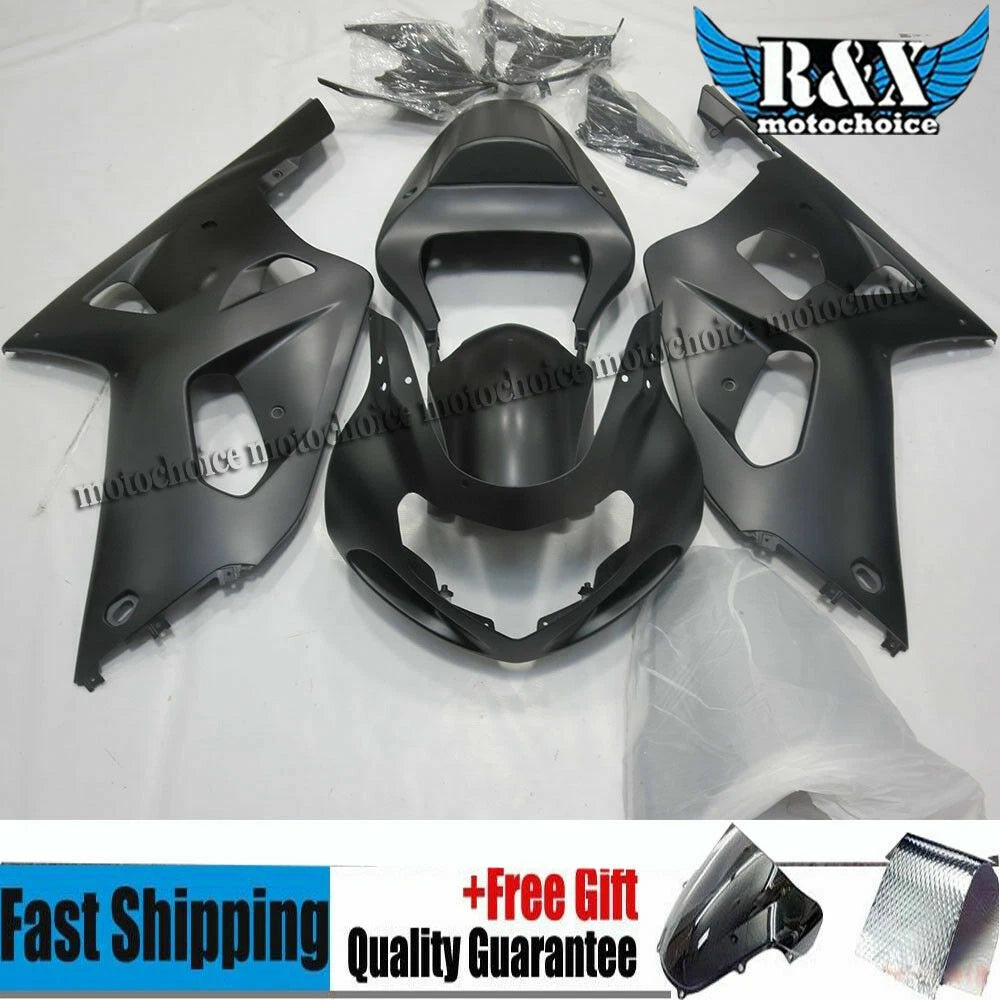 Matte Black Fairing Kit for Suzuki GSXR600 GSXR750 (2001–2003) ABS Bodywork