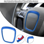 Steering Wheel Trim Cover for Audi A3 (2006–2014) Blue Sticker