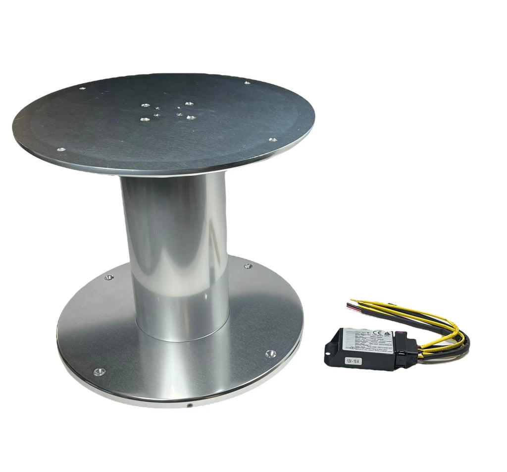 Single Pedestal Heavy Duty Two Stage Anodized Aluminum 12V for Barka 40173