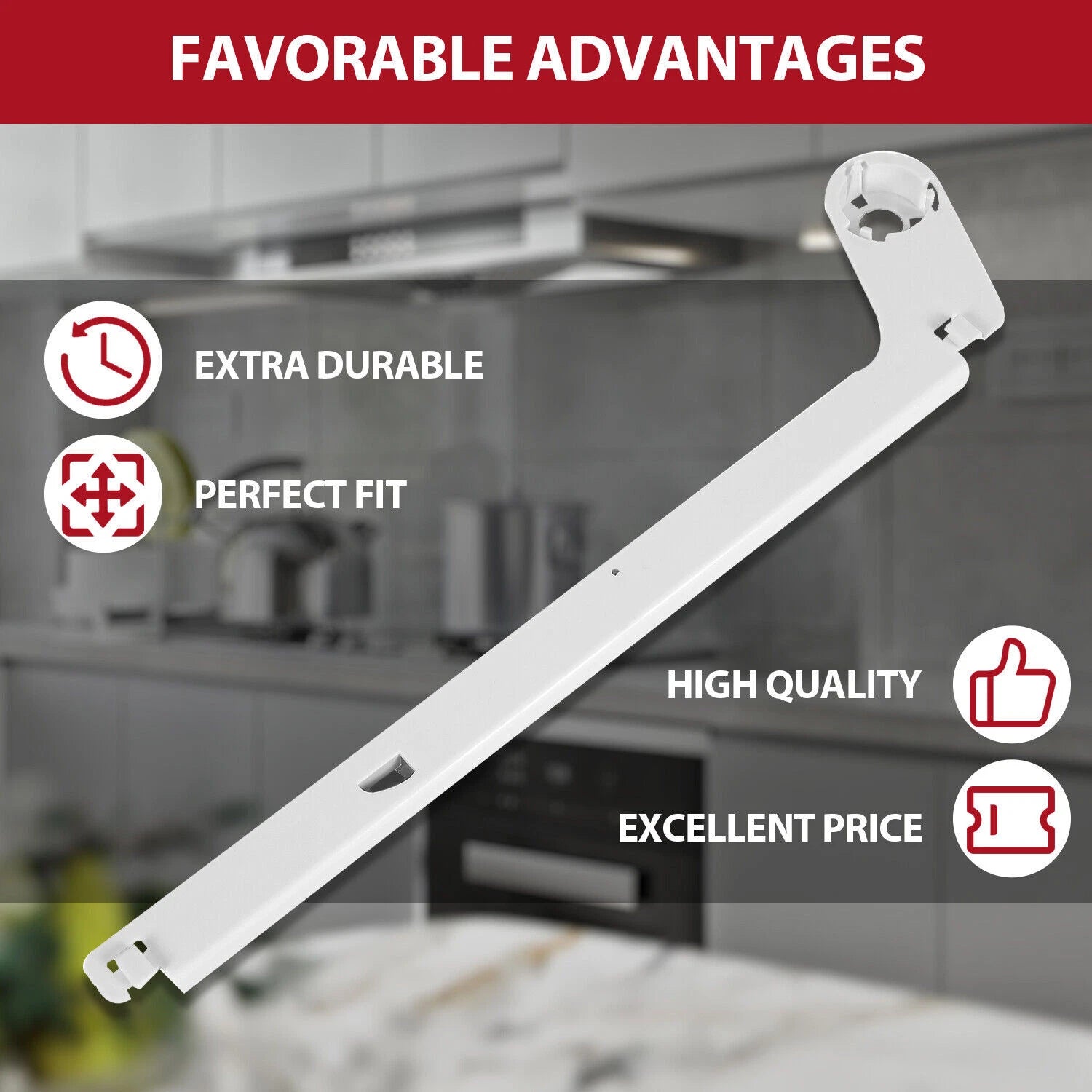 ABS Meat Pan Hanger Slide Rail for Frigidaire Refrigerator