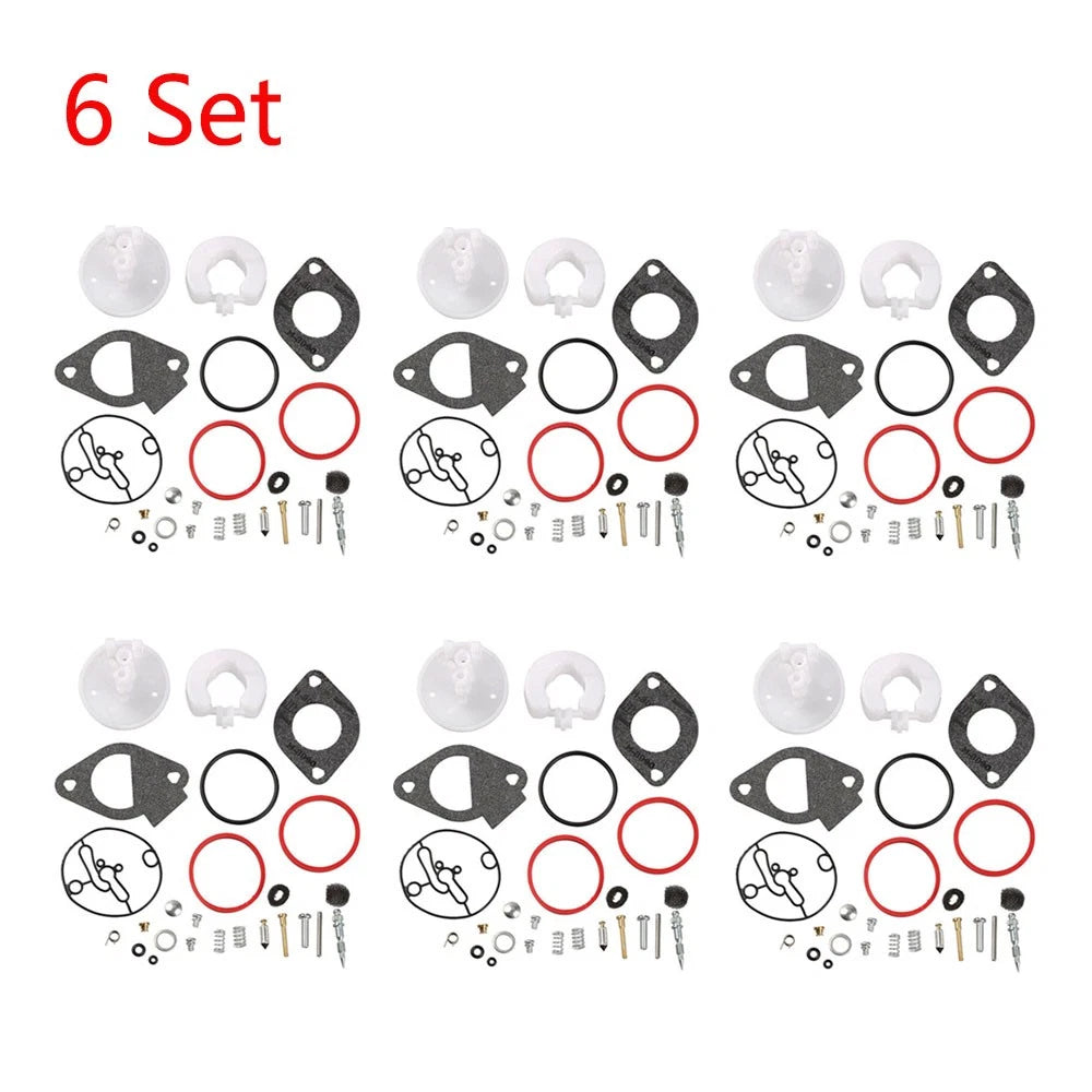 Set of 6 Carburetor Rebuild Kits for Briggs & Stratton Nikki (796184)