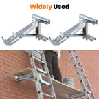 2PC Ladder Work Bracket for Universal Use (440lbs, 20 Inch, Steel)