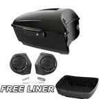 Black King Trunk & Speakers for Harley Touring Road Glide (2014–Present)