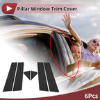 Door Pillar Window Trim for Chevrolet Trailblazer (2021–2023) Black