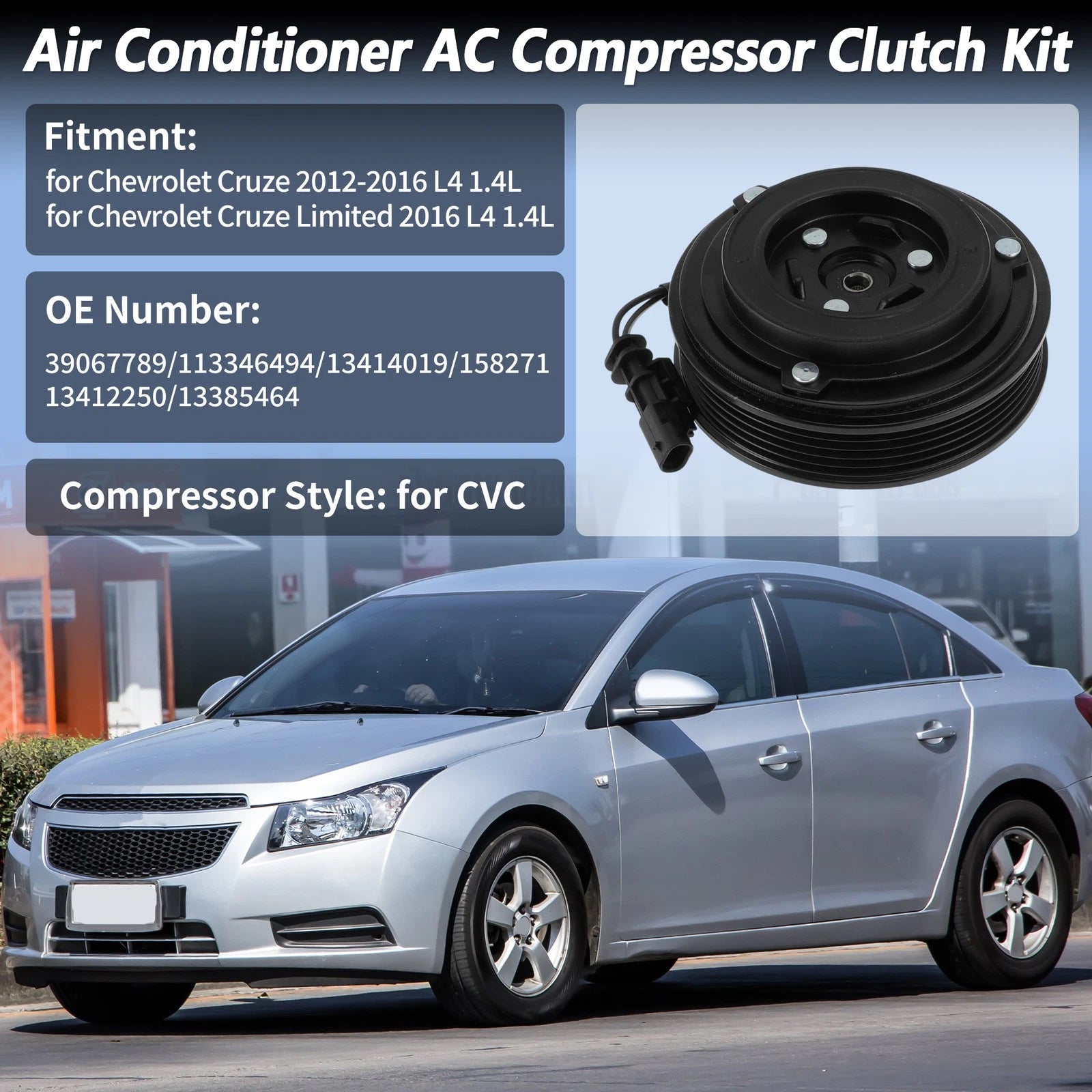 AC Compressor Clutch Kit for Chevrolet Cruze (2012–2016) CVC