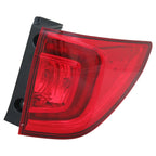 Replacement Passenger Side Outer Tail Light Assembly For 2016-2018 Honda Pilot
