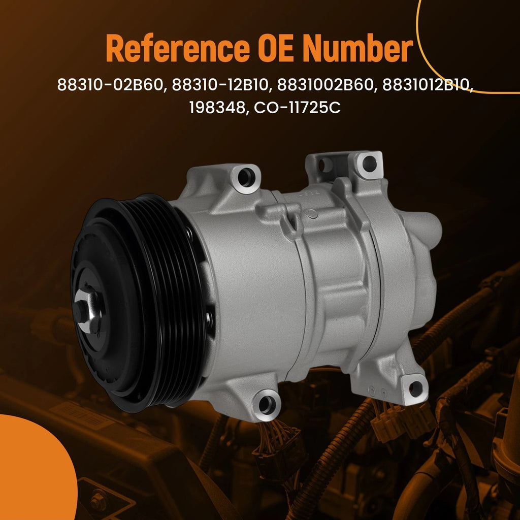 AC Compressor 6-Groove for Toyota Corolla (2019–2024) Lexus UX200 (2019–2022)