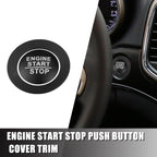 Start Stop Button Cover Trim Kit for Jeep Cherokee, Dodge (2014–2023)