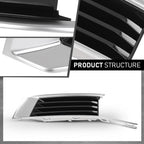 Front Bumper Insert Fog Light Cover for Cadillac XTS (2018–2019)