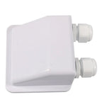 Double Wire Cable Entry Gland Box for Solar Panel RV Caravan White