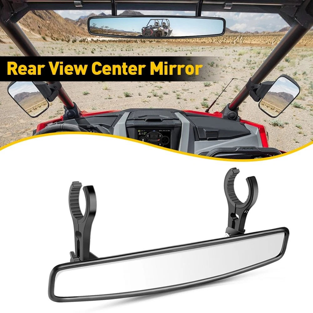 38CM Convex Rear View Center Mirror for Polaris RZR PRO XP 4, Honda Talon EXV