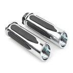 Chrome Handlebar Hand Grips for Harley Touring Road Electra Glide Softail (N/A)