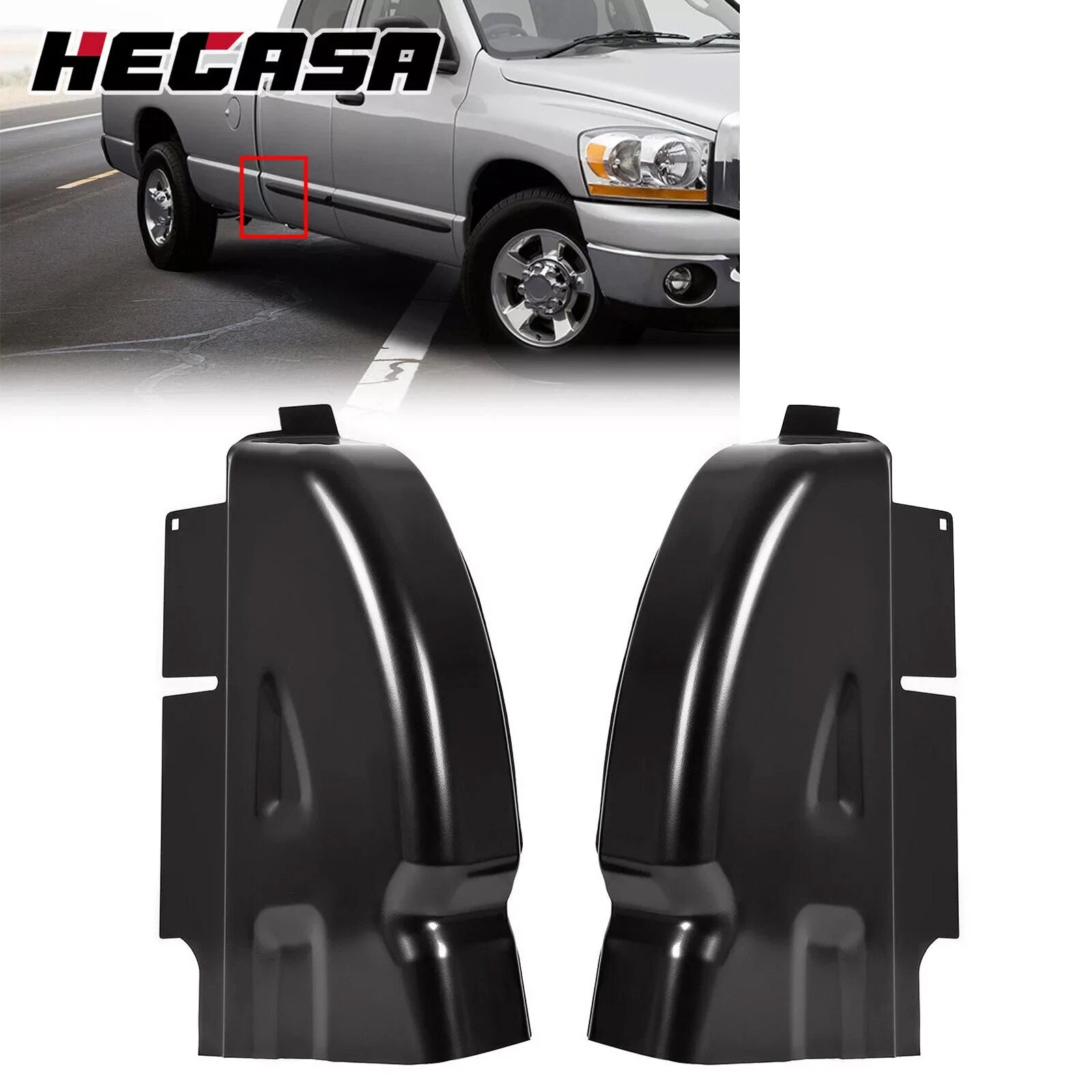 Set of 2 Cab Corners for Dodge Ram 1500 2500 3500 (2002–2008)
