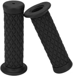 22mm Black Gel Handlebar Grips for Motorcycle Cafe Racer Dirt Bike ATV