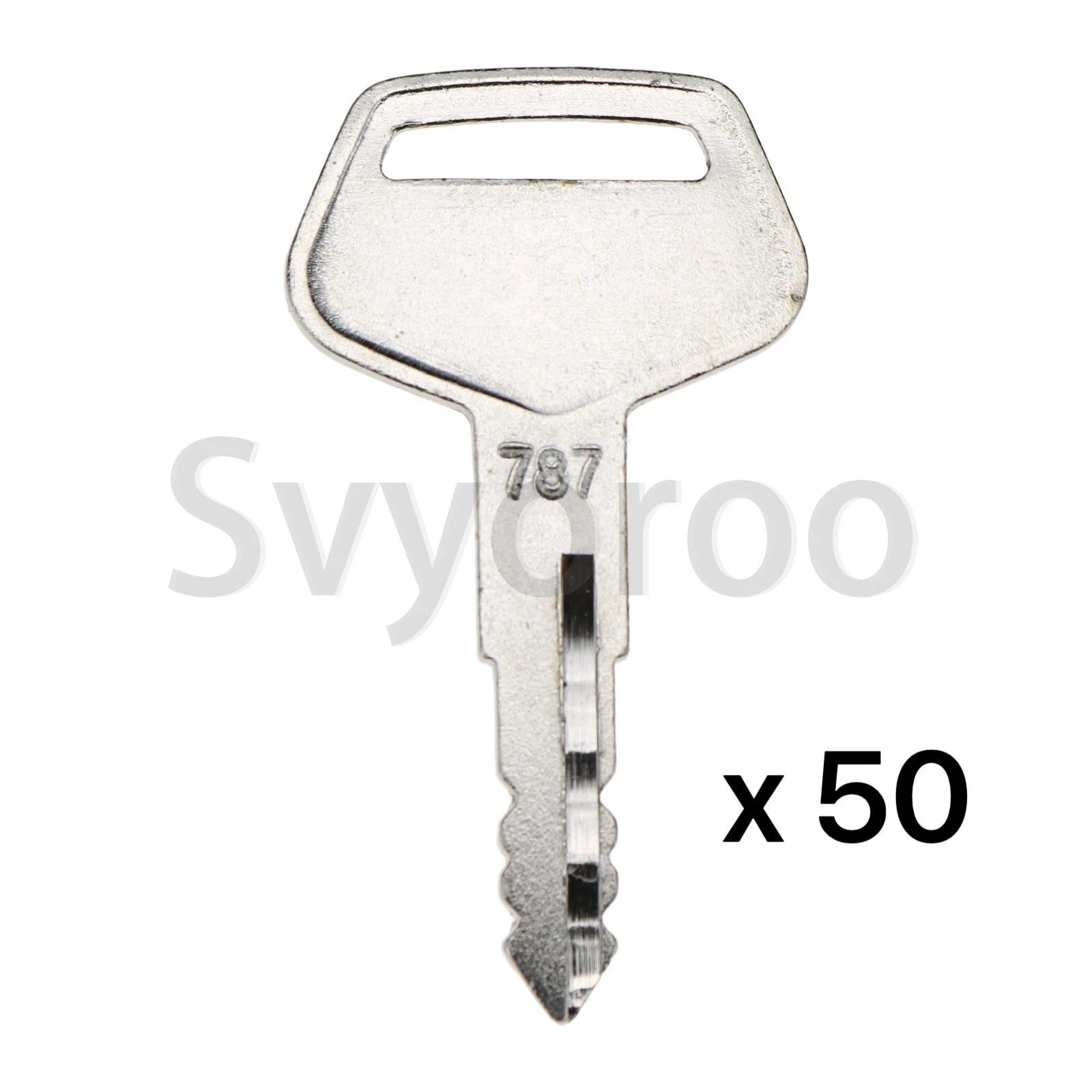 50Pcs Keys 5KM787D 787 for Komatsu Forklift Excavator Dozer Loader (N/A)