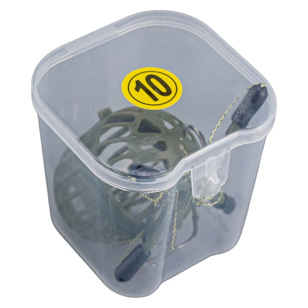 Set of 4 Carp Fishing Feeders with Hooks for Effective Baiting