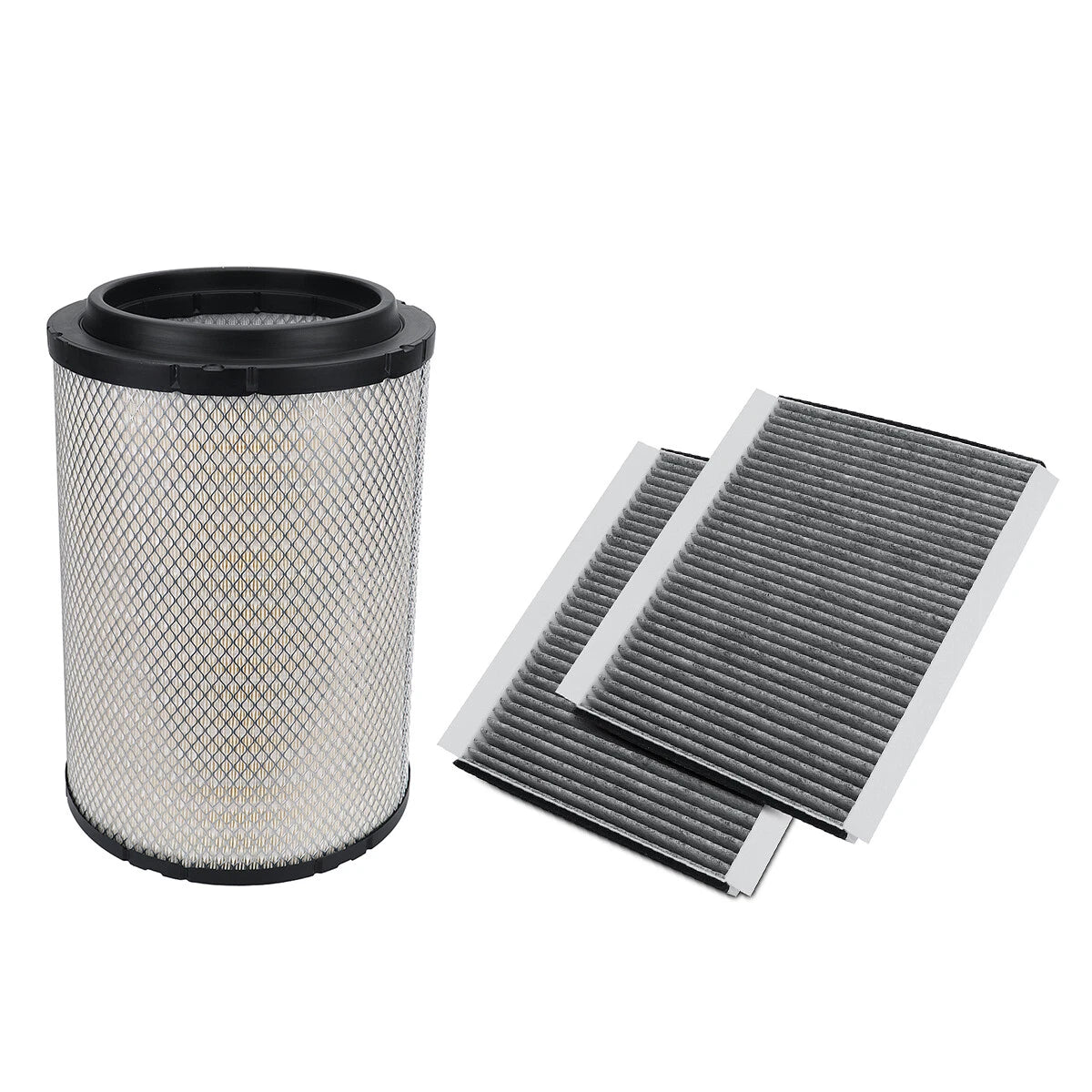 Set of 2 Engine Air Filters & Cabin Filters for Volvo Trucks (AF26163M, AF26405, AF26472M)