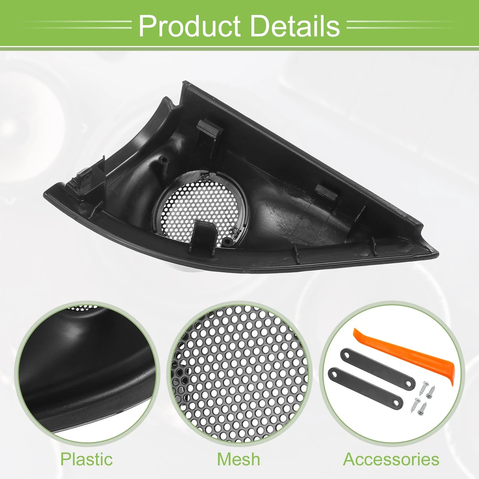 Pair A Pillar Door Tweeter Speaker Cover Trim for Honda Vezel HR-V (2014)