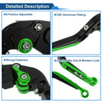 Short Long Brake Clutch Levers for Honda Rebel CMX 500 300 (2017–2021) Black Green